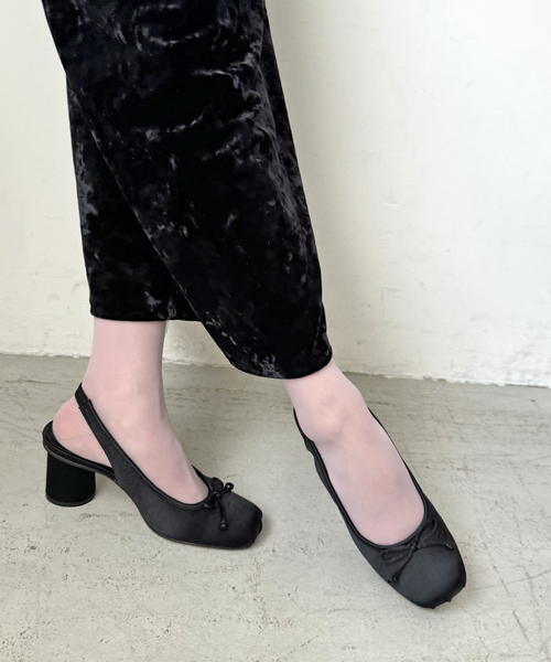Le decore / 6cm square ballerinaパンプス LE TALON（ルタロン）の「《WEB限定》Le decore / ルデコレ6cm