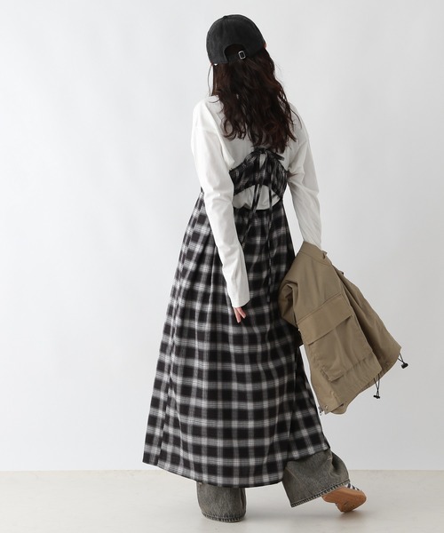 RAGEBLUE（レイジブルー）の「フロントジップ/オンブレチェックフレアキャミワンピース（ワンピース・レディース・ブラック/レッド・FREE）」の20枚目の写真