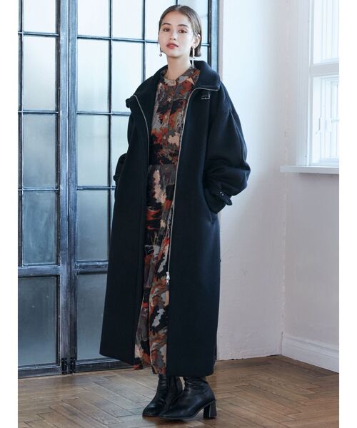 MURUA(ムルーア)の「マキシパターンワンピース(ワンピース・レディース・ブラウン/カーキ・FREE)」の7枚目の写真