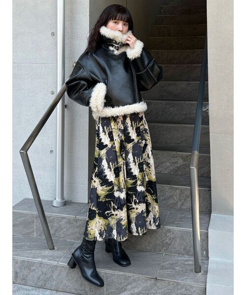 MURUA(ムルーア)の「マキシパターンワンピース(ワンピース・レディース・ブラウン/カーキ・FREE)」の12枚目の写真