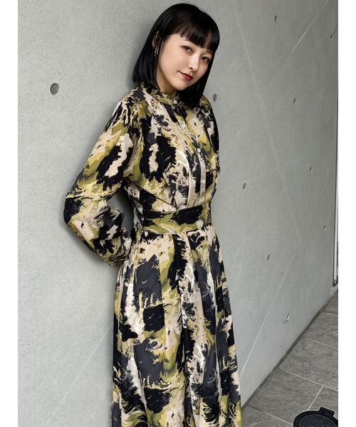 MURUA(ムルーア)の「マキシパターンワンピース(ワンピース・レディース・ブラウン/カーキ・FREE)」の19枚目の写真