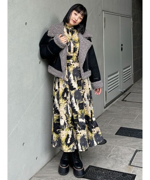 MURUA(ムルーア)の「マキシパターンワンピース(ワンピース・レディース・ブラウン/カーキ・FREE)」の22枚目の写真