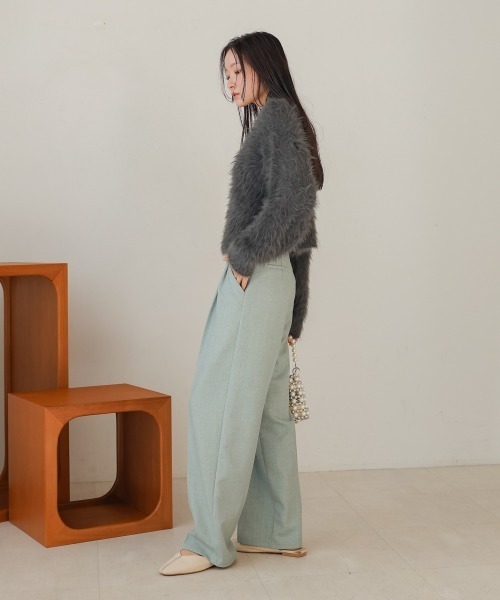 Bab（バブ）の「前後2WAYシャギーカーディガン（カーディガン/ボレロ・レディース・イエロー/モカ/グレー/アイボリー・FREE）」の18枚目の写真