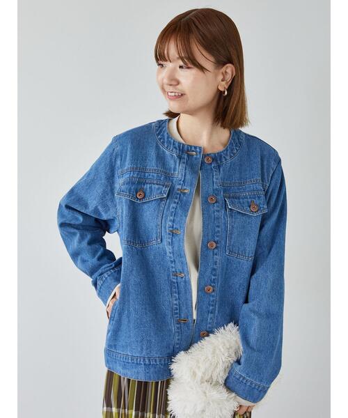 Lugnoncure（ルノンキュール）の「ノーカラーデニムジャケット（ノー