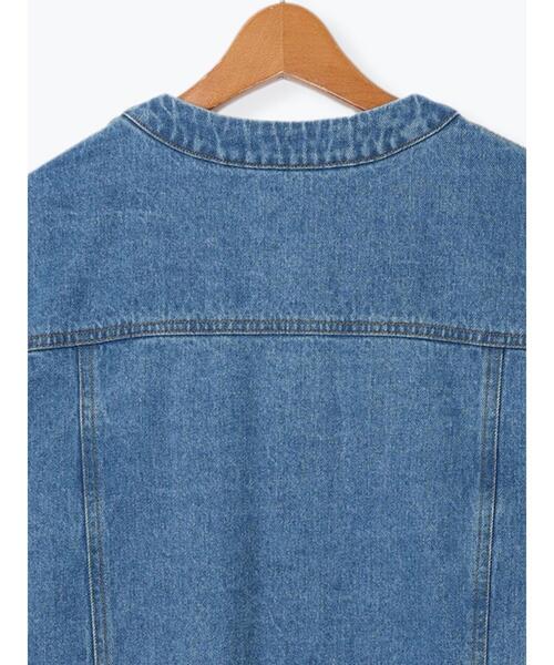 Lugnoncure（ルノンキュール）の「ノーカラーデニムジャケット（ノー