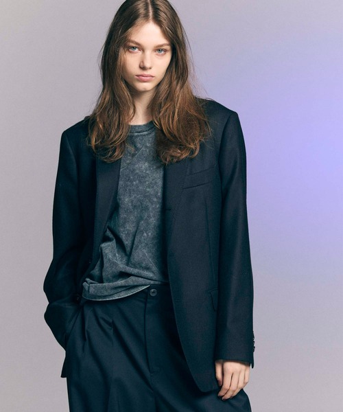 MAISON SPECIAL(メゾンスペシャル)の「《UNISEX》【Italian Dead Stock Fabric】Dress-fit Single Tailored Jacket/ドレスフィットシングルテーラードジャケット 【MAISON SPECIAL/メゾンスペシャル】(テーラードジャケット・メンズ・ライトグレー/ダークブラウン/ベージュ/ブラック/グレー/ダークブラック/チャコールグレー・2/1)」の3枚目の写真