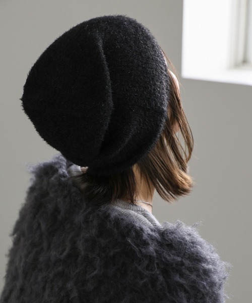 select MOCA(セレクトモカ)の「ラメニットビーニー(ニットキャップ/ビーニー・レディース・シルバー/ブラック/アイボリー・FREE)」の13枚目の写真