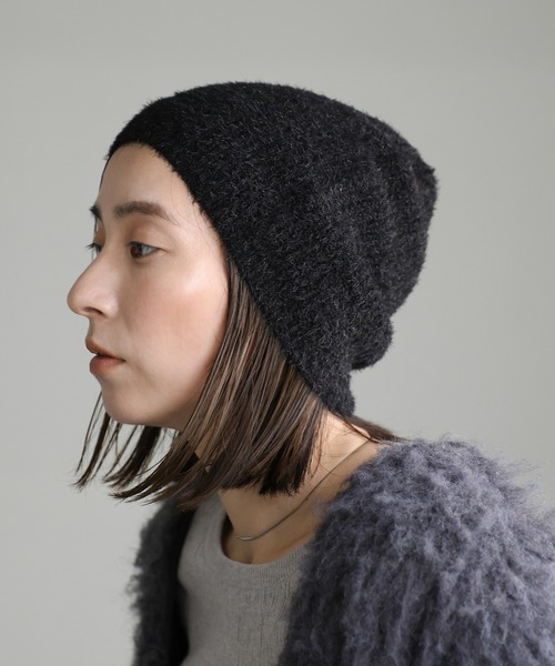 select MOCA(セレクトモカ)の「ラメニットビーニー(ニットキャップ/ビーニー・レディース・シルバー/ブラック/アイボリー・FREE)」の9枚目の写真