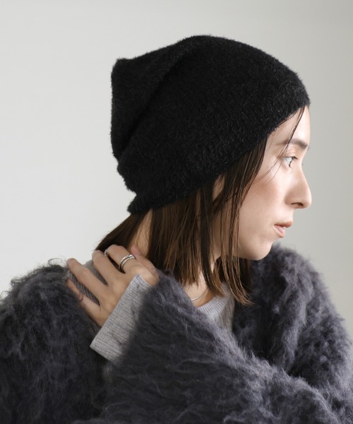 select MOCA(セレクトモカ)の「ラメニットビーニー(ニットキャップ/ビーニー・レディース・シルバー/ブラック/アイボリー・FREE)」の12枚目の写真