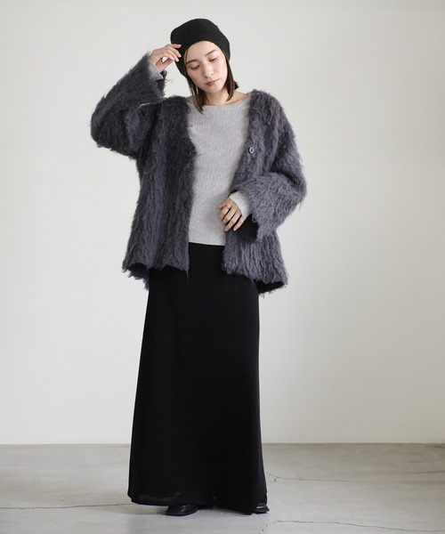 select MOCA(セレクトモカ)の「ラメニットビーニー(ニットキャップ/ビーニー・レディース・シルバー/ブラック/アイボリー・FREE)」の4枚目の写真