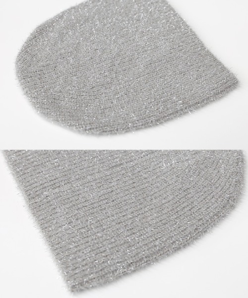 select MOCA(セレクトモカ)の「ラメニットビーニー(ニットキャップ/ビーニー・レディース・シルバー/ブラック/アイボリー・FREE)」の17枚目の写真