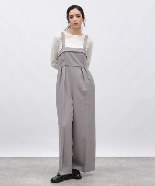 LAKOLE(ラコレ)の「2WAYベアサロペット / 143665(サロペット/オーバーオール・レディース・ブラウン/ブラック/グレー・SMALL/MEDIUM)」の5枚目の写真