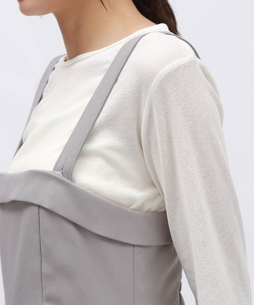 ベージュ オーバーオール WR LAKOLE サロペット オーバーオール 2WAYベアサロペット / 143665