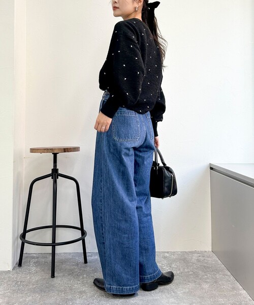 fredy emue（フレディエミュ）の「ハート刺繍スウェットプルオーバー（スウェット・レディース・ブラック/グレー/ライトグレー・38）」の19枚目の写真