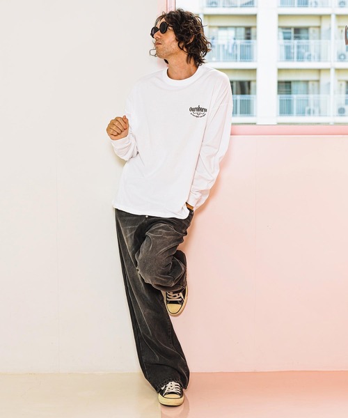 CAMBIO（カンビオ）の「mlt4921- OuroborosプリントロンT（Tシャツ/カットソー・メンズ・ホワイト/スミクロ/霜降りグレー・S/M/L/XL）」の9枚目の写真