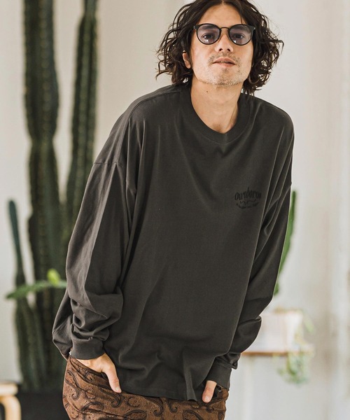 CAMBIO（カンビオ）の「mlt4921- OuroborosプリントロンT（Tシャツ/カットソー・メンズ・ホワイト/スミクロ/霜降りグレー・S/M/L/XL）」の10枚目の写真