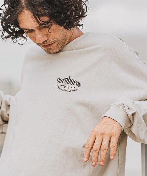 CAMBIO（カンビオ）の「mlt4921- OuroborosプリントロンT（Tシャツ/カットソー・メンズ・ホワイト/スミクロ/霜降りグレー・S/M/L/XL）」の18枚目の写真