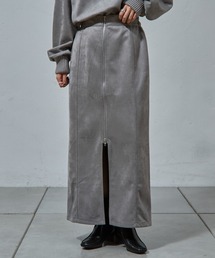 COLONY 2139 | -3㎏見え！スエードポンチWジップタイトスカート(スカート)