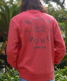 BILLABONG メンズ ONE TIME トレーナー 【2024年秋冬モデル/ビラボンバックプリントスウェットトレーナー