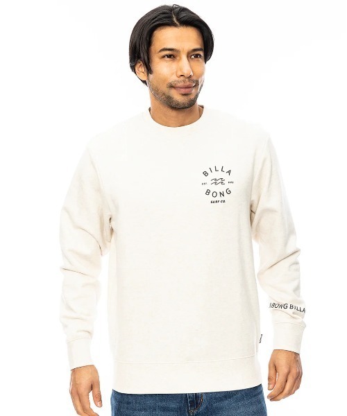 BILLABONG（ビラボン）の「BILLABONG メンズ ONE TIME トレーナー 【2024年秋冬モデル/ビラボンバックプリントスウェットトレーナー（スウェット・メンズ・ブラック/オレンジ系その他/ブラウン/オフホワイト・MEDIUM/LARGE/X-LARGE）」の5枚目の写真