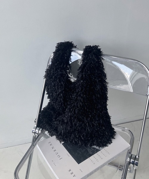 AS KNOW AS plus(アズノゥアズプラス)の「◇ムックショルダートートバッグ(ショルダーバッグ・レディース・ブラウン/パープル/グレー/ブラック・FREE)」の7枚目の写真