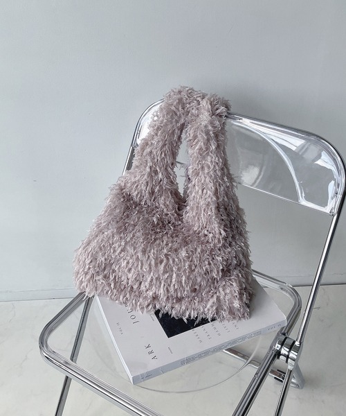 AS KNOW AS plus(アズノゥアズプラス)の「◇ムックショルダートートバッグ(ショルダーバッグ・レディース・ブラウン/パープル/グレー/ブラック・FREE)」の8枚目の写真