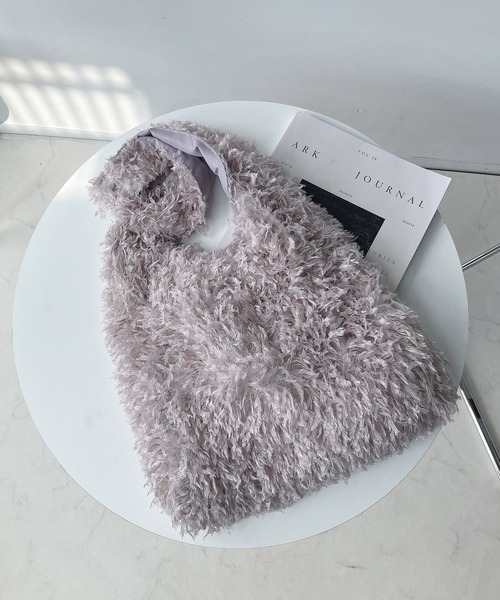 AS KNOW AS plus(アズノゥアズプラス)の「◇ムックショルダートートバッグ(ショルダーバッグ・レディース・ブラウン/パープル/グレー/ブラック・FREE)」の13枚目の写真