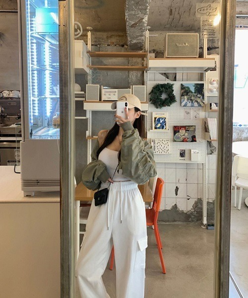 【セール】クロップドギャザースリーブMA1(スタジャン)|Ritomo De Ricco(リトモ・デ・リコ) 【セール】クロップドギャザースリーブMA1(スタジャン)|Ritomo De Ricco(リトモ・デ・リコ)