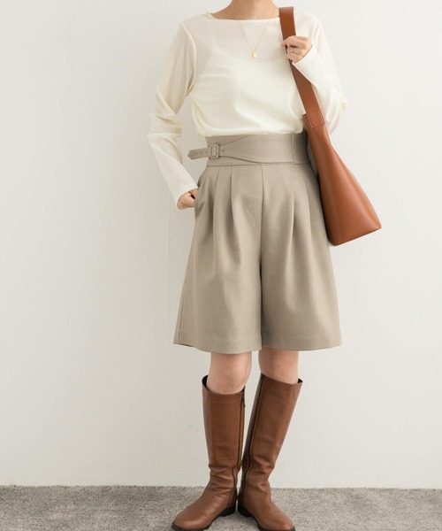 URBAN RESEARCH DOORS(アーバンリサーチドアーズ)の「グルカハーフパンツ(その他パンツ・レディース・ブラック/ベージュ・MEDIUM)」の18枚目の写真