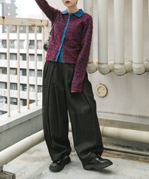 KBF | 『2サイズ展開』タックコクーンデニム(デニムパンツ)