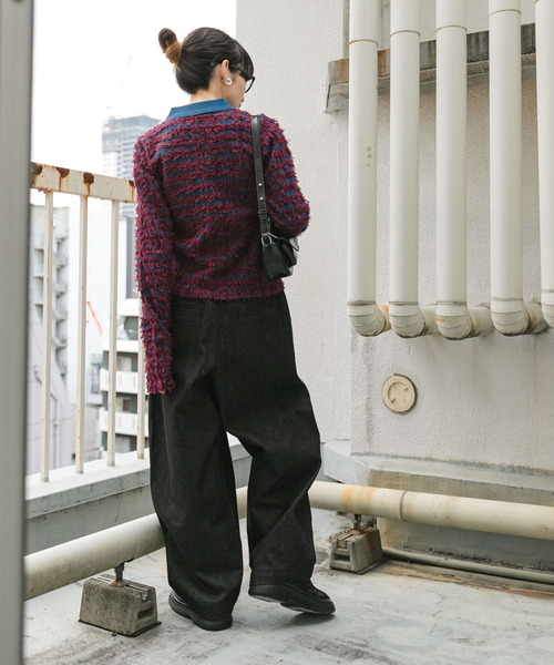 KBF（ケイビーエフ）の「『2サイズ展開』タックコクーンデニム（デニムパンツ・レディース・ブラック/ネイビー・38/36）」の18枚目の写真