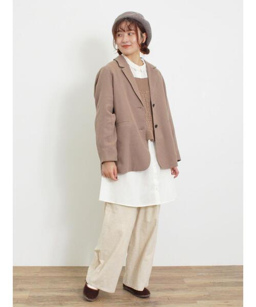 Samansa Mos2（サマンサ モスモス）の「麻混テーラードジャケット