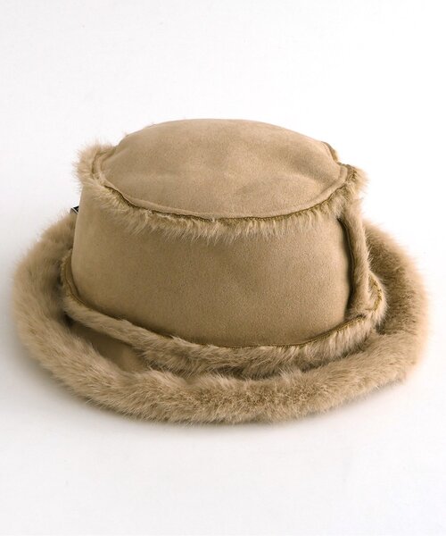 BREEZE（ブリーズ）の「リバーシブルムートンバケットハット（ハット・キッズ・ベージュ/ブラック・50/56/54/52）」の3枚目の写真
