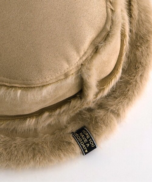 BREEZE（ブリーズ）の「リバーシブルムートンバケットハット（ハット・キッズ・ベージュ/ブラック・50/56/54/52）」の7枚目の写真