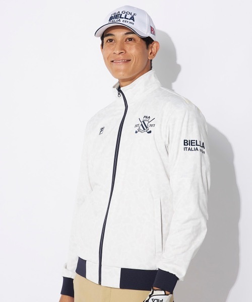 FILA GOLF(フィラゴルフ )の「【FILAGOLF/フィラゴルフ】ボンディングブルゾン ゴルフ(ブルゾン・メンズ・ネイビー/ブラック/オフホワイト・LARGE/X-LARGE/XX-LARGE/MEDIUM)」の5枚目の写真