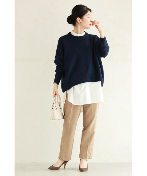 cawaii（カワイイ）の「触ればやみつきふわもち ショート丈ニット（ニット/セーター・レディース・レッド/ネイビー/アイボリー・FREE）」の14枚目の写真