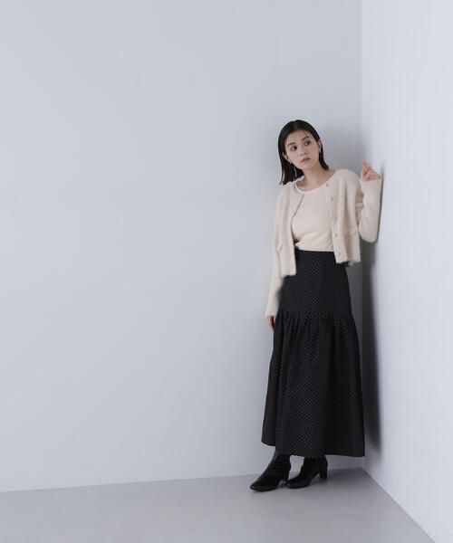 NATURAL BEAUTY BASIC - シャギーアンサンブル　【美人百花掲載】 NATURAL BEAUTY BASIC（ナチュラルビューティーベーシック）の