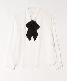 バナナリパブリック　バナリパ　羽根プリント タイ付きブラウス BANANA REPUBLIC FACTORY STORE（バナナリパブリック