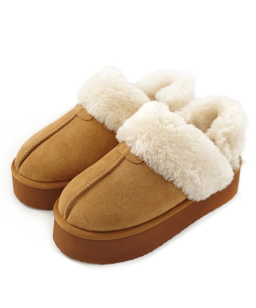 AmiAmi（アミアミ）の「【25AW再販！】厚底ムートンシューズ/2WAYスリッパ（その他シューズ・レディース・ブラック/ベージュ/キャメル・L/LL/M/S/3L）」の22枚目の写真