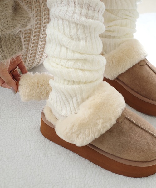 AmiAmi（アミアミ）の「【25AW再販！】厚底ムートンシューズ/2WAYスリッパ（その他シューズ・レディース・ブラック/ベージュ/キャメル・L/LL/M/S/3L）」の20枚目の写真