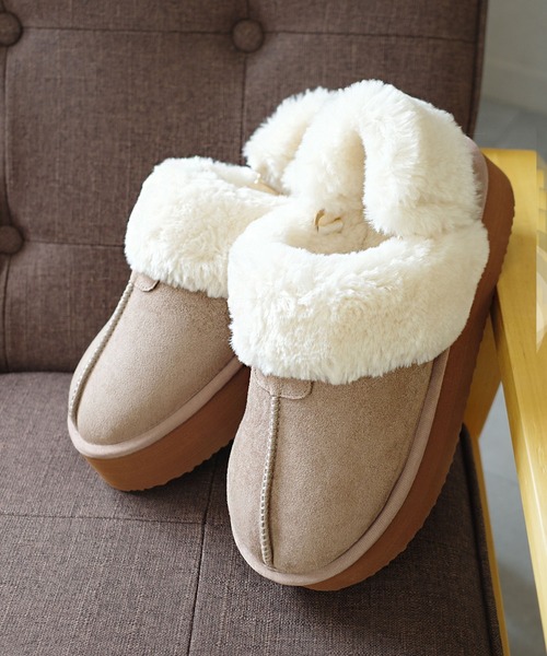 AmiAmi（アミアミ）の「【25AW再販！】厚底ムートンシューズ/2WAYスリッパ（その他シューズ・レディース・ブラック/ベージュ/キャメル・L/LL/M/S/3L）」の16枚目の写真