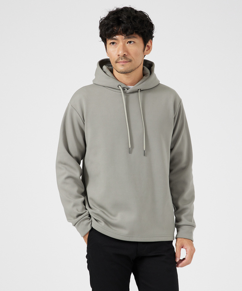 ABAHOUSE GRAY（アバハウスグレイ）の「【ふわふわ・もちもち】裏シャギー プルオーバー パーカー（パーカー・メンズ・ネイビー/ブラック/チャコールグレー/ホワイト/グレイッシュベージュ・46/48）」の3枚目の写真