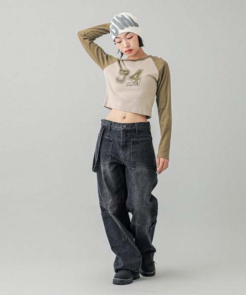 X-girl(エックスガール)の「FUZZY LOGO KNIT CAP(ニットキャップ/ビーニー・レディース・ブラック/オフホワイト・ONE SIZE)」の18枚目の写真