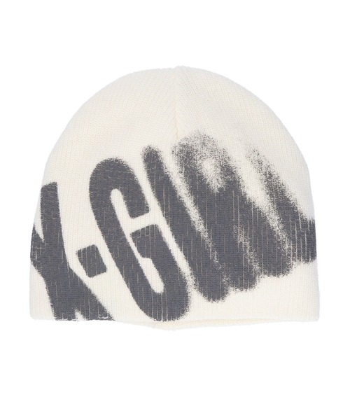 DAB popup限定 ビーニー ブラック dirty.a セール】FUZZY LOGO KNIT CAP（ニットキャップ/ビーニー）｜X-girl