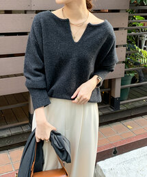 DouDou | 【お家で洗えるニット！】ウォッシャブルウールスキッパープルオーバー(ニット/セーター)