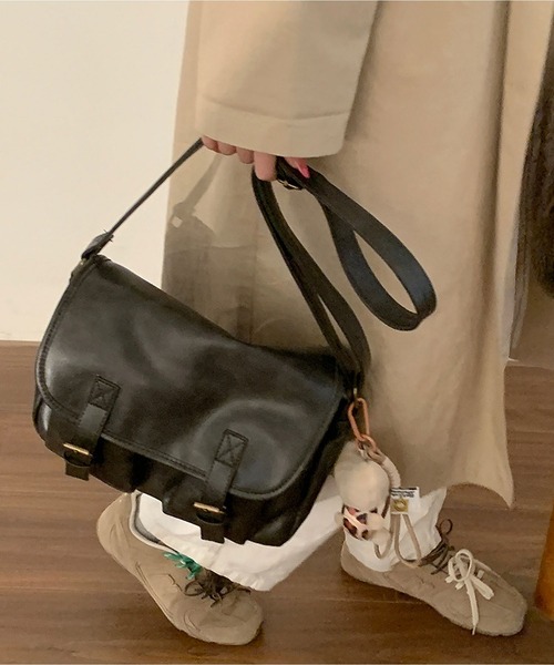 セール】外ポケットスクエアショルダーバッグ（ショルダーバッグ）｜LA