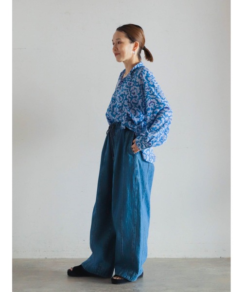 11.5oz綿麻デニム ボリュームパンツ | NOMBRE IMPAIR