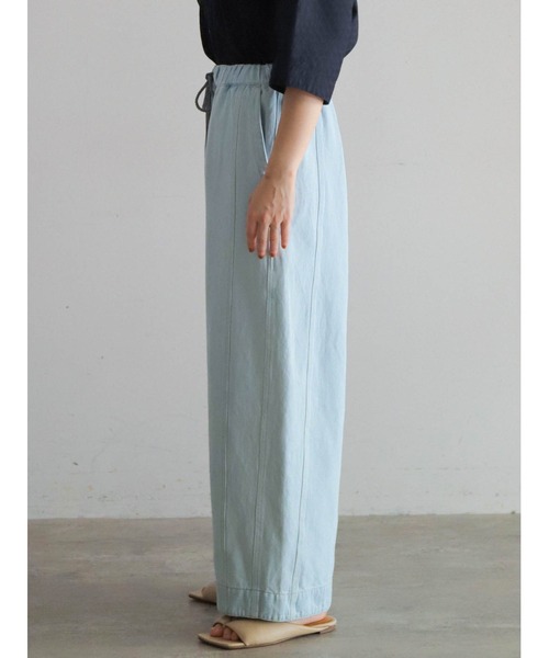 NOMBRE IMPAIR //  綿麻パンツ// 2024SS 11.5oz綿麻デニム ボリュームパンツ | NOMBRE IMPAIR
