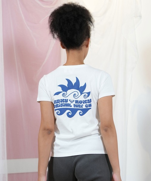 ROXY(ロキシー)の「ROXY/ロキシー バックプリントTシャツ RST251652M(Tシャツ/カットソー・レディース・ホワイト/ブラック・L/M)」の5枚目の写真