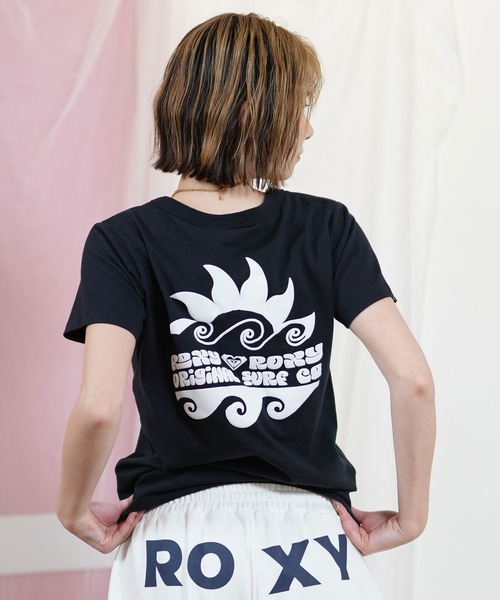 ROXY(ロキシー)の「ROXY/ロキシー バックプリントTシャツ RST251652M(Tシャツ/カットソー・レディース・ホワイト/ブラック・L/M)」の9枚目の写真